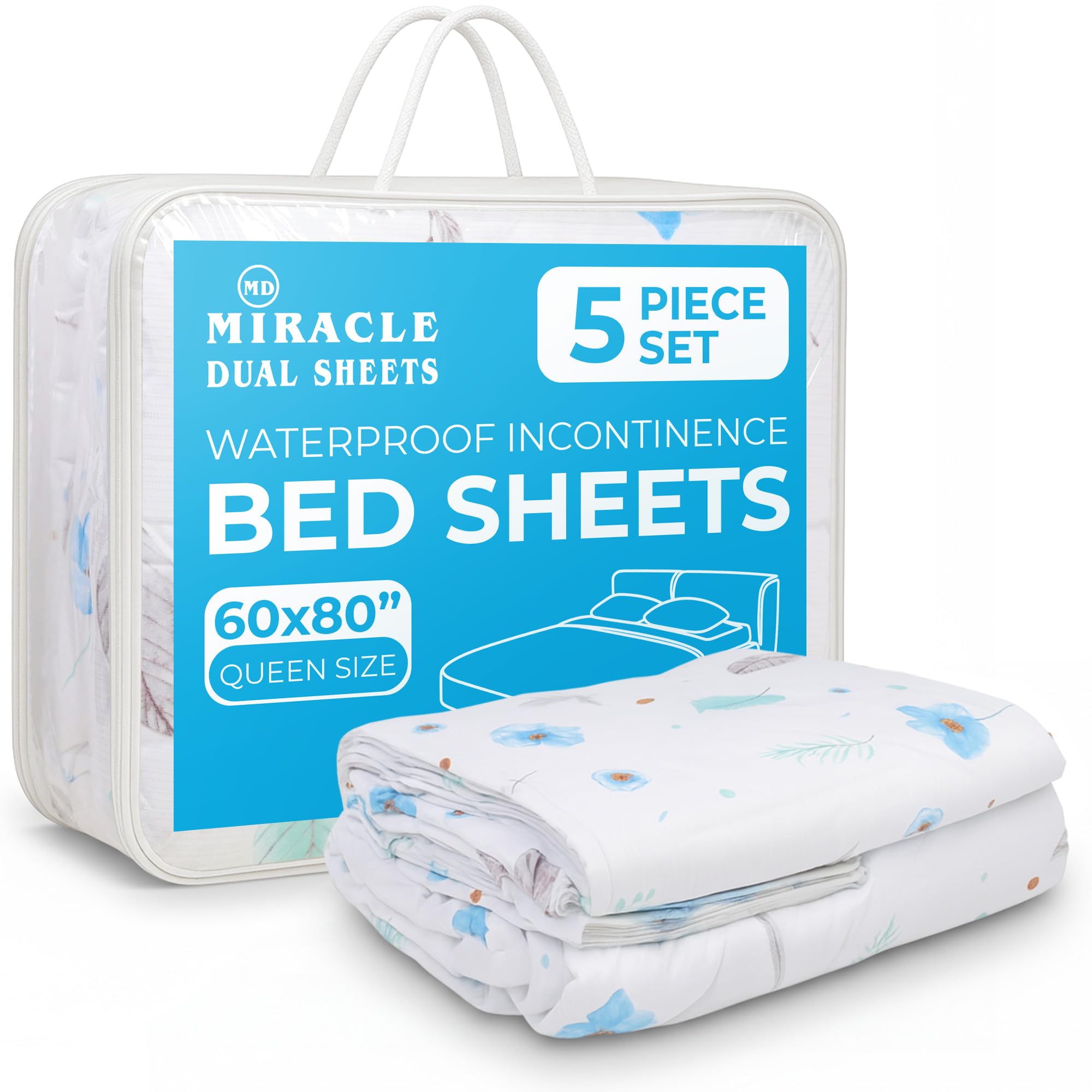 Miracle Dual Sheets - Silent, Waterproof Absorbent Bed Sheets
