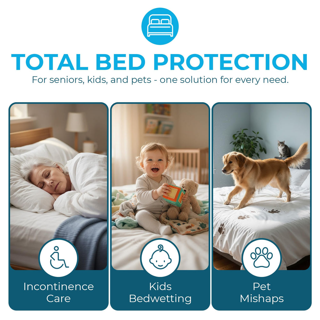 Miracle Dual Sheets - Silent, Waterproof Absorbent Bed Sheets